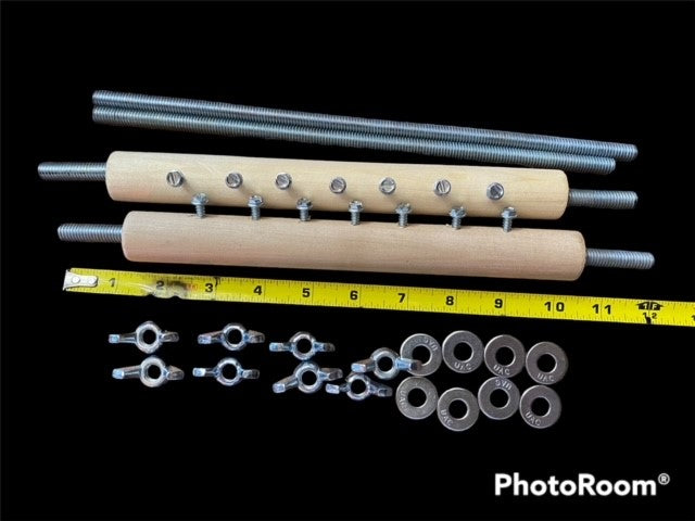 Tension Rods for Upright Wood Bead Looms