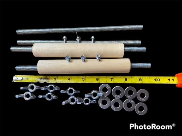 Tension Rods for Upright Wood Bead Looms