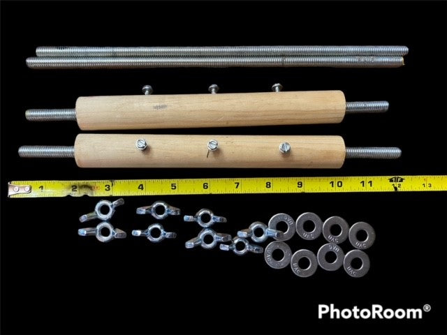 Tension Rods for Upright Wood Bead Looms